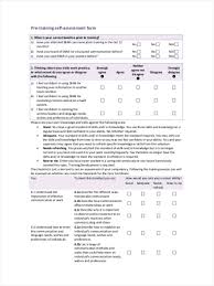 Highwater will review and confirm consistency with faci. Free 6 Training Needs Assessment Forms In Pdf