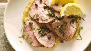 Un modo semplicissimo di preparare un arrosto. Arrosto Freddo Con Salsa Di Capperi E Olive Ricetta Preparazione
