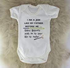 Harry Potter Vs Star Wars Baby Bodysuit Heavensent Baby Gifts