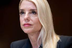 U.S. Attorney General Pam Bondi heads Justice Department