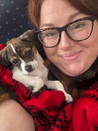 Jake is doing great in his furever home. He goes to the door when he has to  potty and sleeps well in his crate. He is spoiled and loved by his family