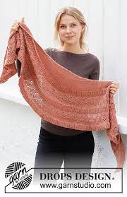 Knitting may be done by hand or by machine. Sienna Wrap Drops 214 3 Free Knitting Patterns By Drops Design