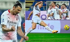 & 8' s.t ibrahimovic (m). Cagliari 0 2 Ac Milan Stefano Pioli Apos S Side Reopen A Three Point Gap World Sports Tale