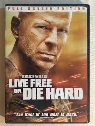 Live Free Or Die Hard Dvd Bruce Willis Full Screen Edition Live Free Or Die Dvd Release Live Free