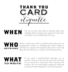 Thank You Card Etiquette Wedding Etiquette Wedding Thank You Cards Etiquette