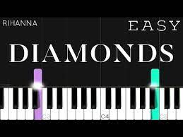Rihanna Diamonds Easy Piano Tutorial Youtube Easy Piano Piano Tutorial Easy Piano Songs