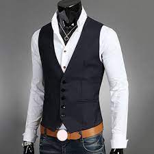 Veste de costume sans manche. Gilet Pour Homme Costume Slim Gilet Pour Homme Sans Manches Veste D Affaires Formelle 2019 Nouvelle Collection Decontracte Aliexpress