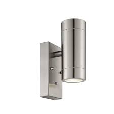 The photocell is quick to install, just need to plug in a base, twist lock plug for easy installation, standard prongs ensure this sensor could be. Stainless Steel Outdoor Wall Light Www Lightingcompany Co Uk