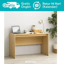 Selain itu harga meja kantor minimalis olympic jauh lebih murah dibandingkan dengan meja kantor dari kayu jati. Dekoruma Sano Meja Belajar Kayu Olahan Atau Meja Kerja Minimalis Tanpa Laci Dan Rak Buku Terbaru Juli 2021 Harga Murah Kualitas Terjamin Blibli
