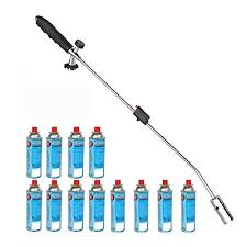 Unkrautvernichter sind als gebrauchsfertige spritzlösung und in pulverform zum anmischen mit wasser erhältlich. Kinzo Unkrautbrenner Unkrautvernichter 80cm Inkl 12 Butangaskartuschen Unkrautbrenner Comunkrautbrenner Com