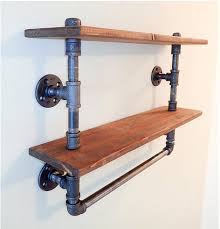 How to build a live edge office shelf using a live edge hardwood cherry slab and industrial black pipe mounting hardware. China 4 Shelf Retro Cast Iron Pipe Shelf Unit Metal Decorative Pipe Fitting Book Shelf For Home Or Office Book Organizer China Pipe Shelf And Pipe Wall Shelf For Books Price