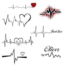 Heartbeat Tattoo Designs Heartbeat Tattoo Heartbeat Tattoo Design Ekg Tattoo