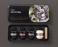 package design by victor for cha tzu tang パッケージデザイン 金馬 茶