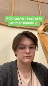 #relateable #music #loud #windensemble #harp #harpist #harptok