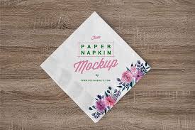 Free Paper Table Napkin Mockup Paper Table Napkin Mockup Napkins Paper Napkins Table Napkins