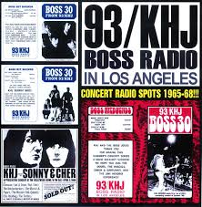 This page documents the peak chart position for every song that charted on the khj boss 30 during that period. No Artist 93 Khj Boss Radio In Los Angeles Concert Radio Spots 1965 68 Cdr Discogs