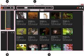 These image viewer software offer various features, like: Viewer Fenster Bedienung Imaging Edge Desktop Sony
