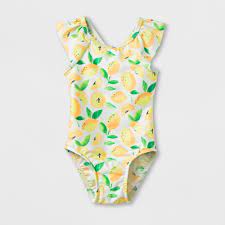 4.8 out of 5 stars with 6 ratings. Baby Girls Lemon Print One Piece Swimsuit Cat Jack Yellow 18m One Piece Baby Girl Swimsuit Toddler Swimsuit Girl