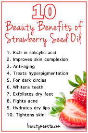 Top 10 Beauty Benefits Of Strawberry Seed Oil Beautymunsta Free Natural Beauty Hacks And More