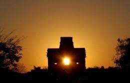 tulum temple on winter solstice witch it good ancient mayan mayan ruins yucatan