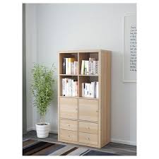 Kallax Regal Z 4 Wkladami Dab Bejcowany Na Bialo 147x77 Cm Kup Online Lub W Sklepie Ikea Kallax Shelving Unit Ikea Kallax Shelf Unit Kallax Shelf Unit