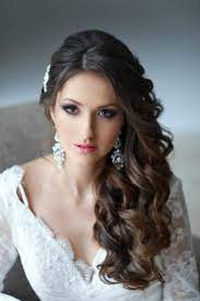 side swept curls barristers pinterest wavy wedding hair hairstyles short to medium for women over 50