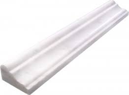 Carrara white marble 2x12 chair rail bullnose trim molding honed. Great Collection Of Marble Moldings Products