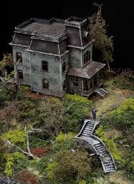 Title Bates Motel From The Movie Psycho 2013 Artwork Original Diorama C All Rights Reserv Maison Victorienne Maison Hantee Maison Miniature