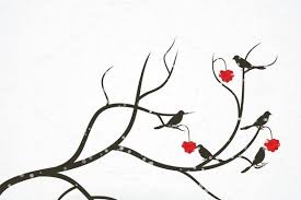 Rowan Tree Rowan Tree Rowan Bird On Branch