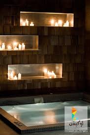 اجمل ديكورات حمامات جاكوزى 2015 لوكيشن ديزاين تصميمات ديكورات أفكار جديدة مصر Locationdesign Com Hot Tub Room Romantic Bathrooms Home Spa