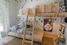 Taking up exactly the same footprint of a modern twin bed, a modern bunk bed is an obvious choice when space is at a premium, and a room has to be shared by siblings. 10 Modern Kids Rooms With Not Your Average Bunk Beds