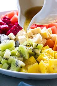 Ambrosia is an american variety of fruit salad. Tropical Fruit Salad Jessica Gavin