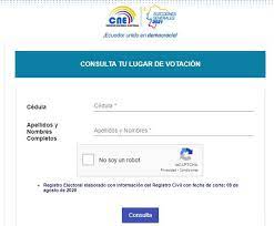 En la consulta podrás conocer si fuiste designado. Elecciones Ecuador 2021 Link Para Consultar Tu Lugar De Votacion Consejo Nacional Electoral Elecciones Presidenciales Ecuador Nnda Nnlt Off Side Depor