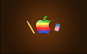 Hd Wallpaper Apple Retro Computers Red Green Colorful Wallpaper Flare Apple computer, apple logo, retro, dark. wallpaperflare