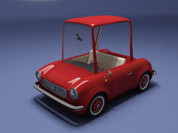 Red Cartoon Car 3d Model Car 3d Model Car Cartoon Red Car