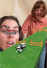 Old British Lady Played The Cow Game