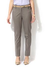 Van Heusen Woman Trousers Leggings Van Heusen Brown Trousers For Women At Vanheusenindia Com