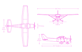 cessna 172 skyhawk aircraft dimensions drawings