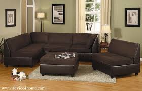Dark Coffee L Shape Sofa Set Design In Living Room Brown Couch Living Room Brown Living Room Brown Living Room Decor