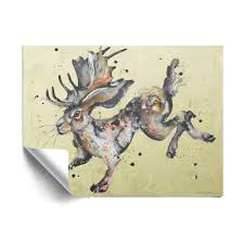 Jackalope 3 Removable Wall Art Mural Overstock 29647336 The first jackalope in america was supposedly caught in 1829 by a trapper named roy ball. jackalope 3 removable wall art mural