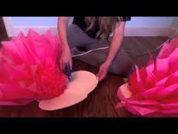 See more ideas about flower template, paper flowers diy, giant paper flowers. Giant Tissue Flower Tutorial Youtube