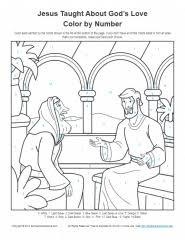 Check spelling or type a new query. Bible Coloring Pages For Kids Jesus Taught About God S Love