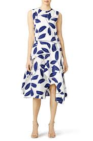 Marni Blue Olive Branch Dress Dresses How To Look Classy Fashion