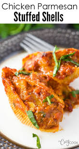 Chicken Parmesan Stuffed Shells Pasta Dishes Healthy Chicken Recipes Easy Chicken Recipes