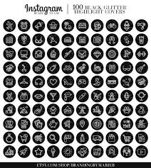 Aesthetic Instagram Highlight Icons Black And White Black Glitter Instagram Highlight Covers Highlight Icons Etsy In 2020 Instagram Highlight Icons Instagram Aesthetic Instagram Story