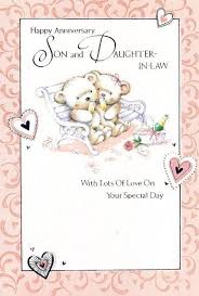 Your marriage anniversary is a complete happiness. Son And Daughter In Law Wedding Anniversary Cards Happy Anniversary Sister Happy Anniversary Quotes Happy Marriage Anniversary