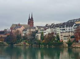 Eine stadt, in der historische. Stadtetrip Basel Im Winter