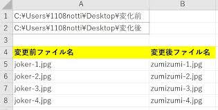 ファイル名を一括変更したい そんな時はエクセルvbaを活用しよう Zumizumiブログ