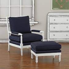 You can also put one next to your bed if you like. Jenny Lind Navy Chair And Ottoman