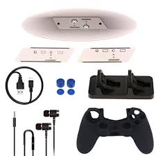 Tfseven Ps4 Ps4 Pro Ps4 Slim Accessories Kits Vertical Stand Transparent Mount Console Dual Charging Dock Ps5 In 2020 Accessory Kits Stereo Headphones Ps4 Slim